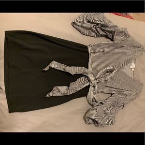 Black and white dress